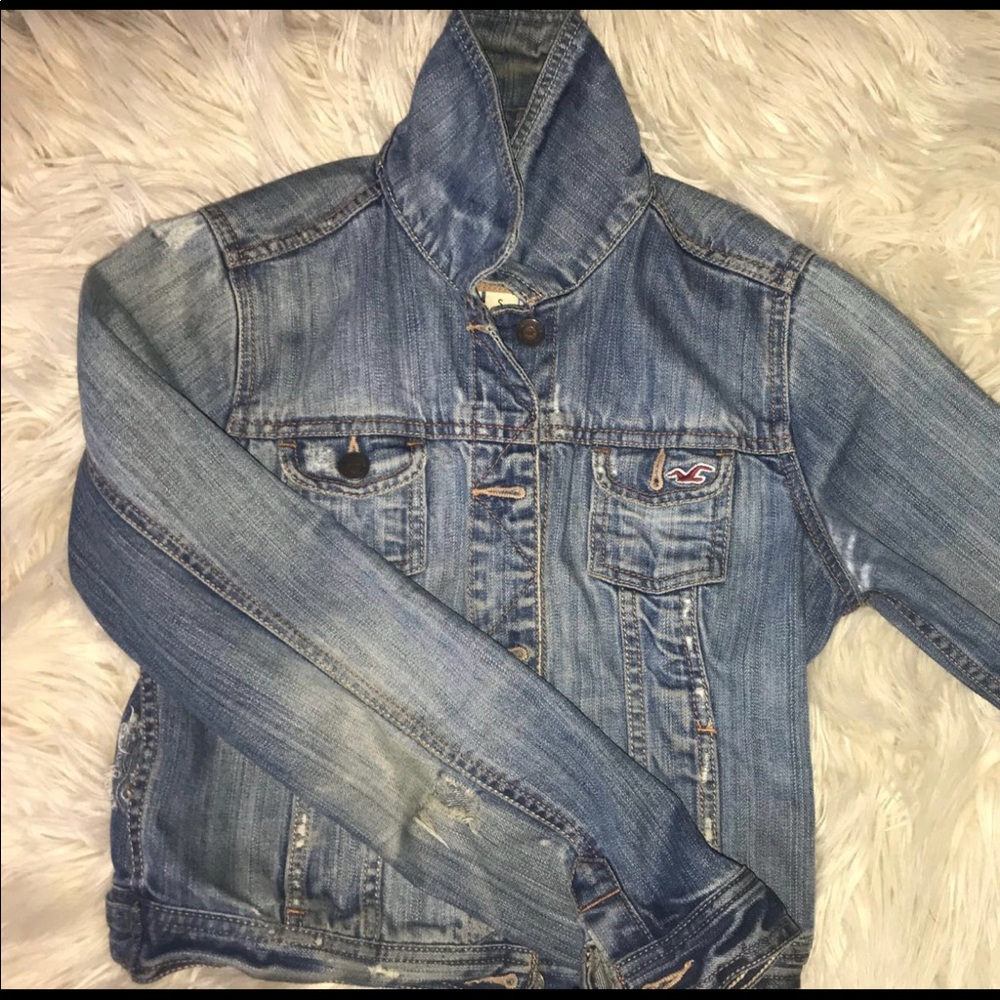 Distressed Hollister Jean/Denim Jacket